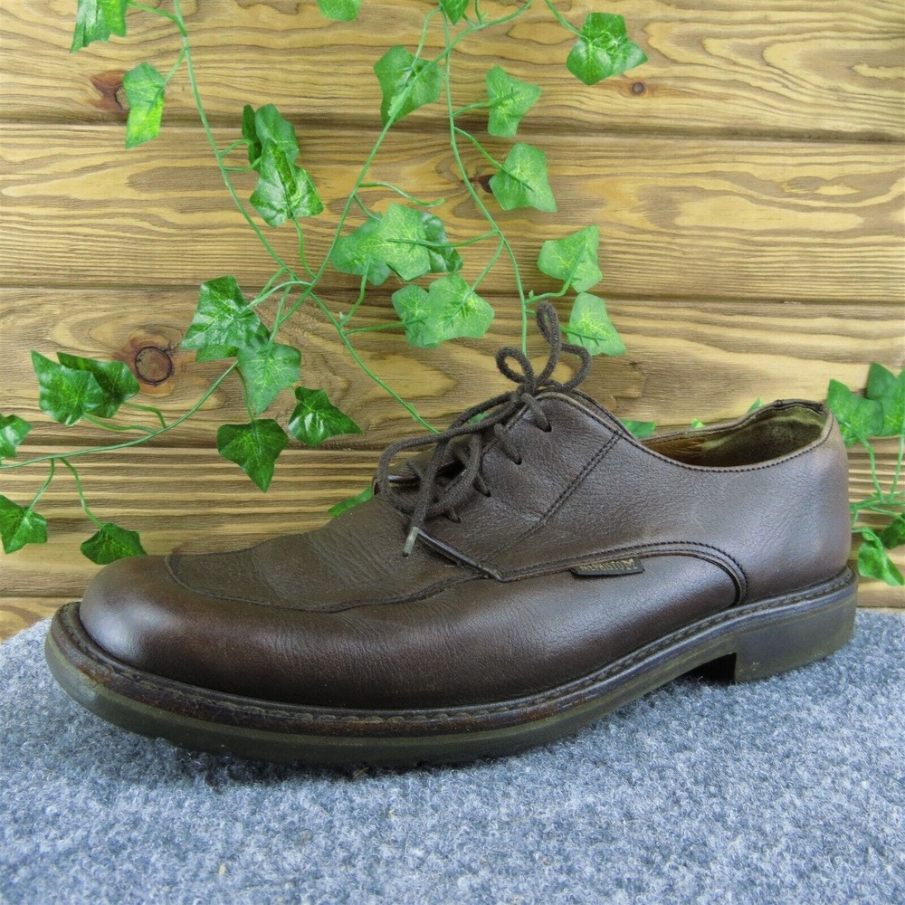 Mephisto Men Derby Oxfords‎ Shoes Brown Leather Lace Up Size 9.5 Medium